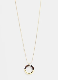 Collier à pendentif en anneau