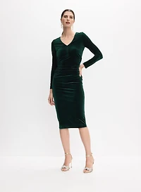 Fitted Velvet Dress