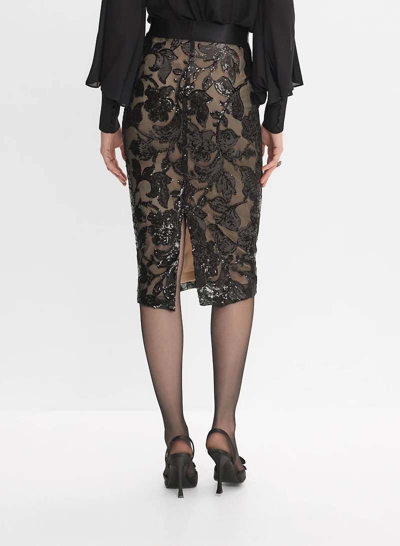 Joseph Ribkoff - Embroidered Floral Skirt