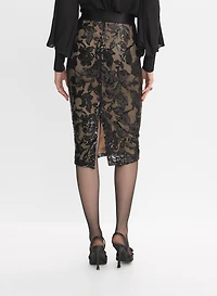 Joseph Ribkoff - Embroidered Floral Skirt