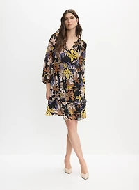 Tropical Chiffon Dress