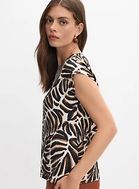 Palm Print Top