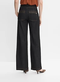 Utility Wide-Leg Jeans