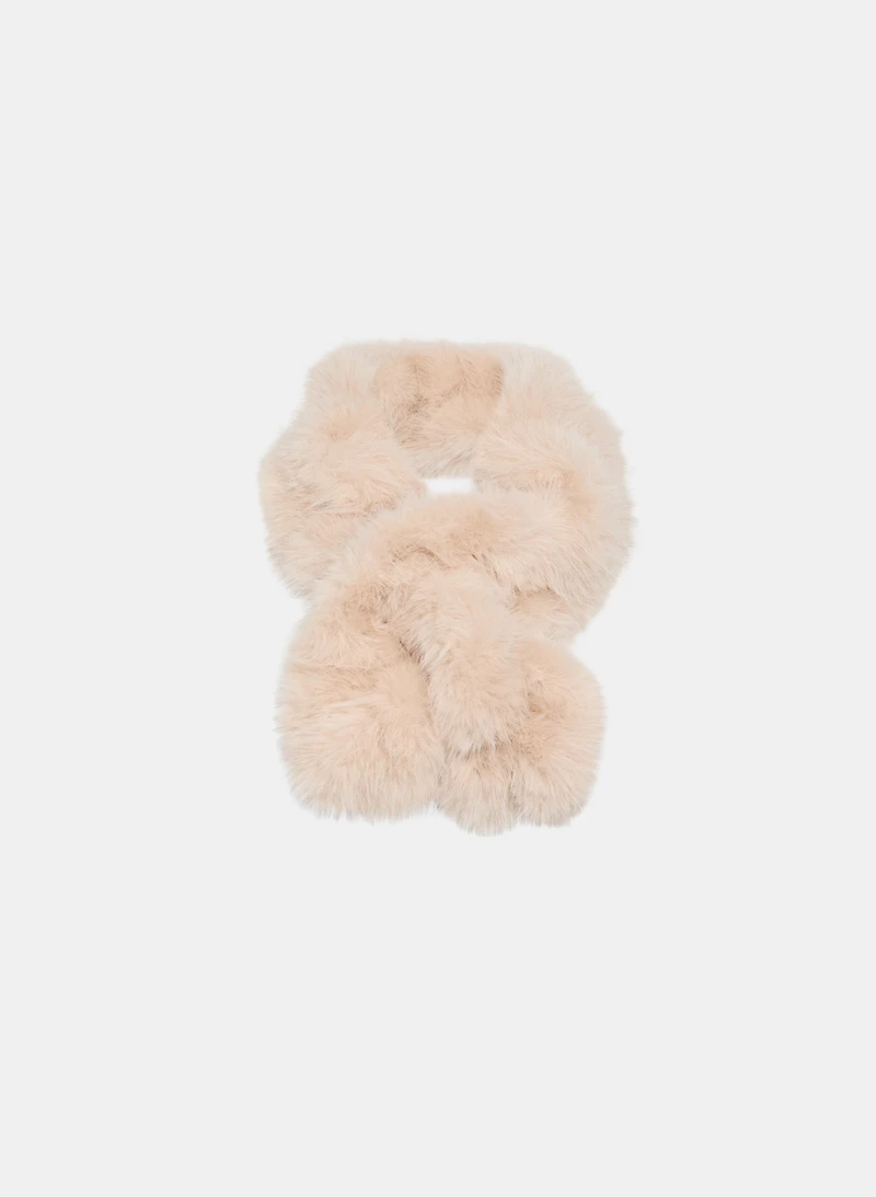 Faux-Fur Swiggle Scarf