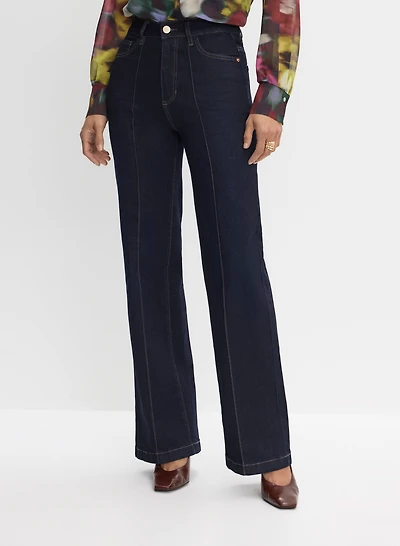 Pintuck Detail Trouser Jeans