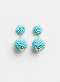 Boucles d'oreilles pendantes à perles
