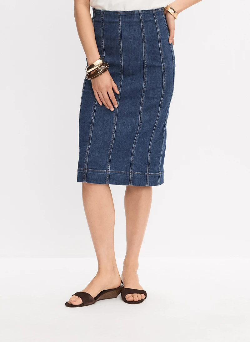 Jupe crayon en denim