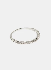 Cubic Zirconia Chain Link Bracelet