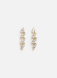 Linear Leaf Earrings