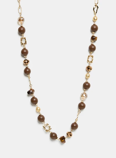 Beaded Chain Link Necklace
