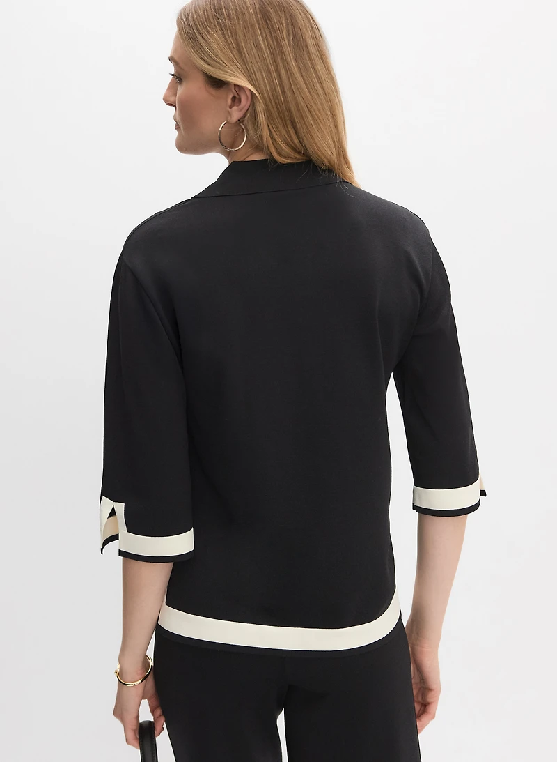 Joseph Ribkoff - Contrast Trim Pullover