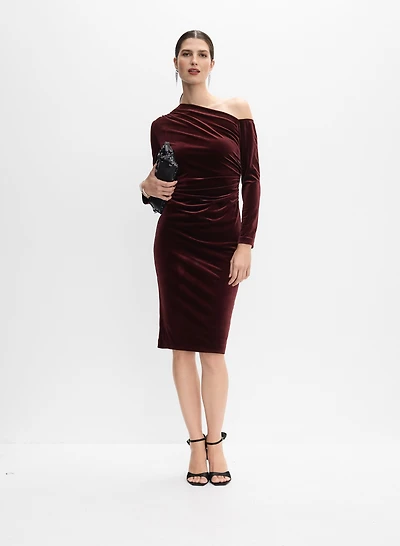 Asymmetrical Neck Dress