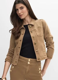 Veste boutonnée en denim