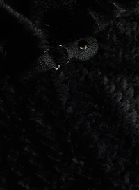 Faux Fur Poncho