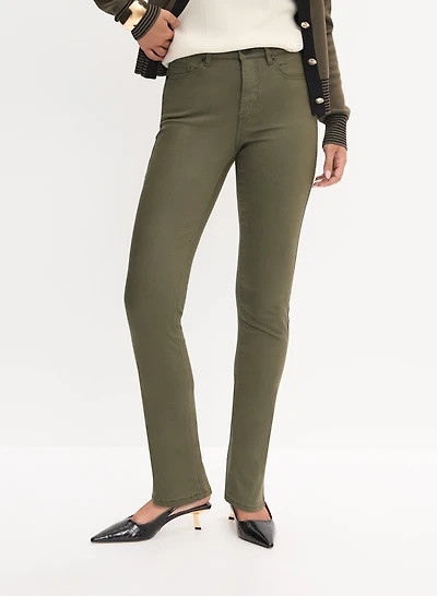 Essential Coated Straight Leg Jeans
