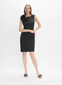 Rosette Embellished Dress