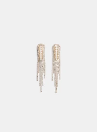 Pearl-Center Chandelier Earrings