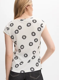 Floral Cap Sleeve Top
