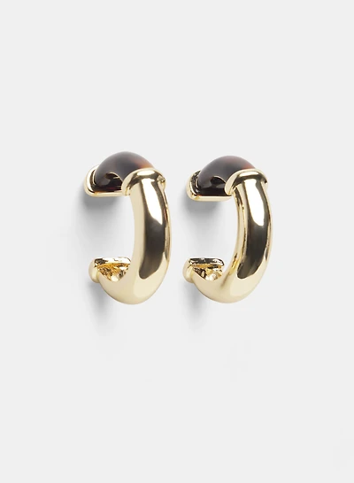 Resin Hoop Earrings