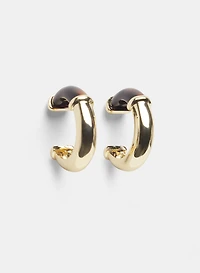 Resin Hoop Earrings