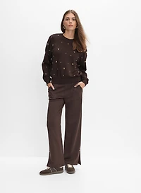 Pantalon à jambe droite