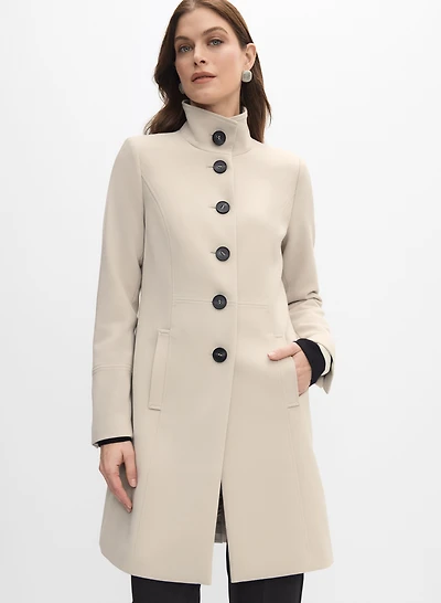 Manteau à fermeture boutons