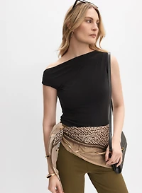 Asymmetric Off-Shoulder Top