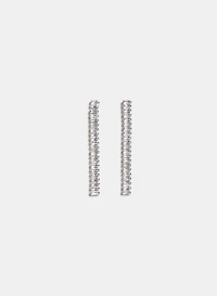 Cubic Zirconia Baguette Earrings