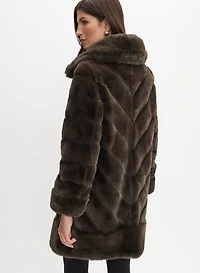 Joseph Ribkoff - Reversible Faux-Fur Coat