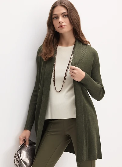 Cardigan ouvert à manches longues