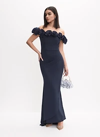 Rosette Detail Dress