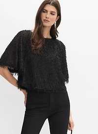Joseph Ribkoff - Fringe Blouse