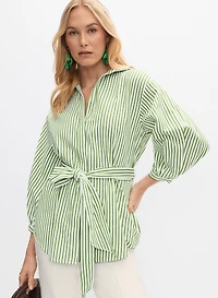 Chemisier boutonné à rayures