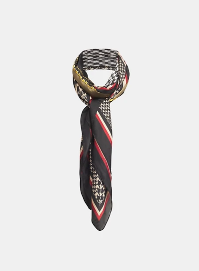Mixed Houndstooth Scarf