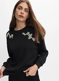 Haut en molleton floral