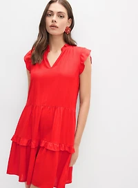 Robe en mélange de lin