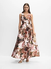 Floral Fit & Flare Gown