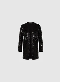 Long Sequin Cardigan