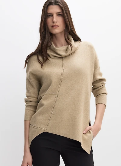 Joseph Ribkoff - Studded Cowl Neck Sweater