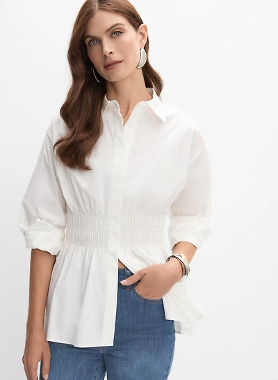 Cotton Poplin Blouse