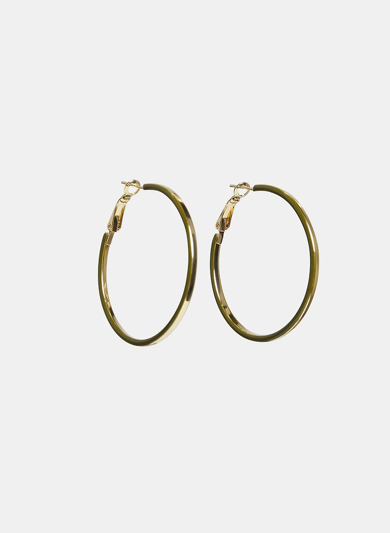 Metal Hoop Earrings