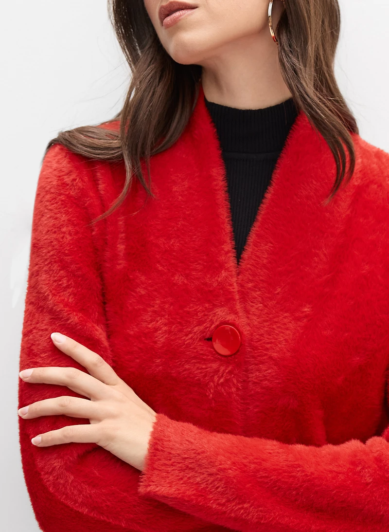 Joseph Ribkoff - Long Faux-Fur Coat