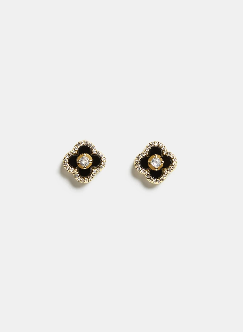 Resin Clover Earrings