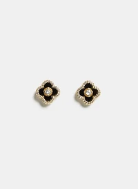 Resin Clover Earrings