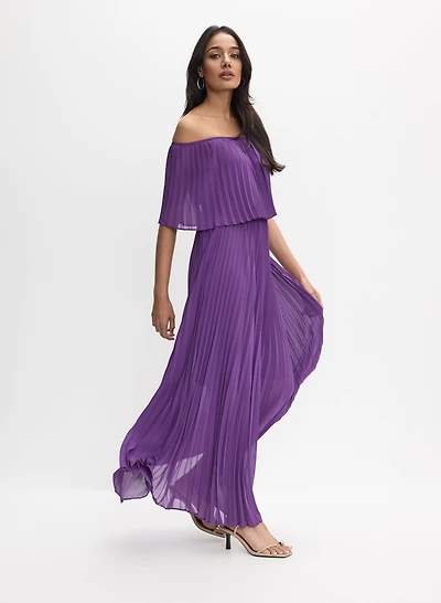 Joseph Ribkoff - Robe maxi plissée