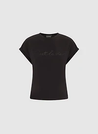 Beaded Script T-Shirt