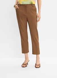 Linen-Blend Capris