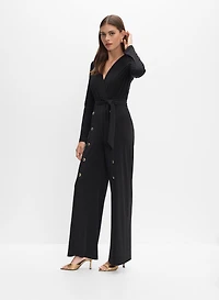 Joseph Ribkoff - Button Placket Detail Jumpsuit
