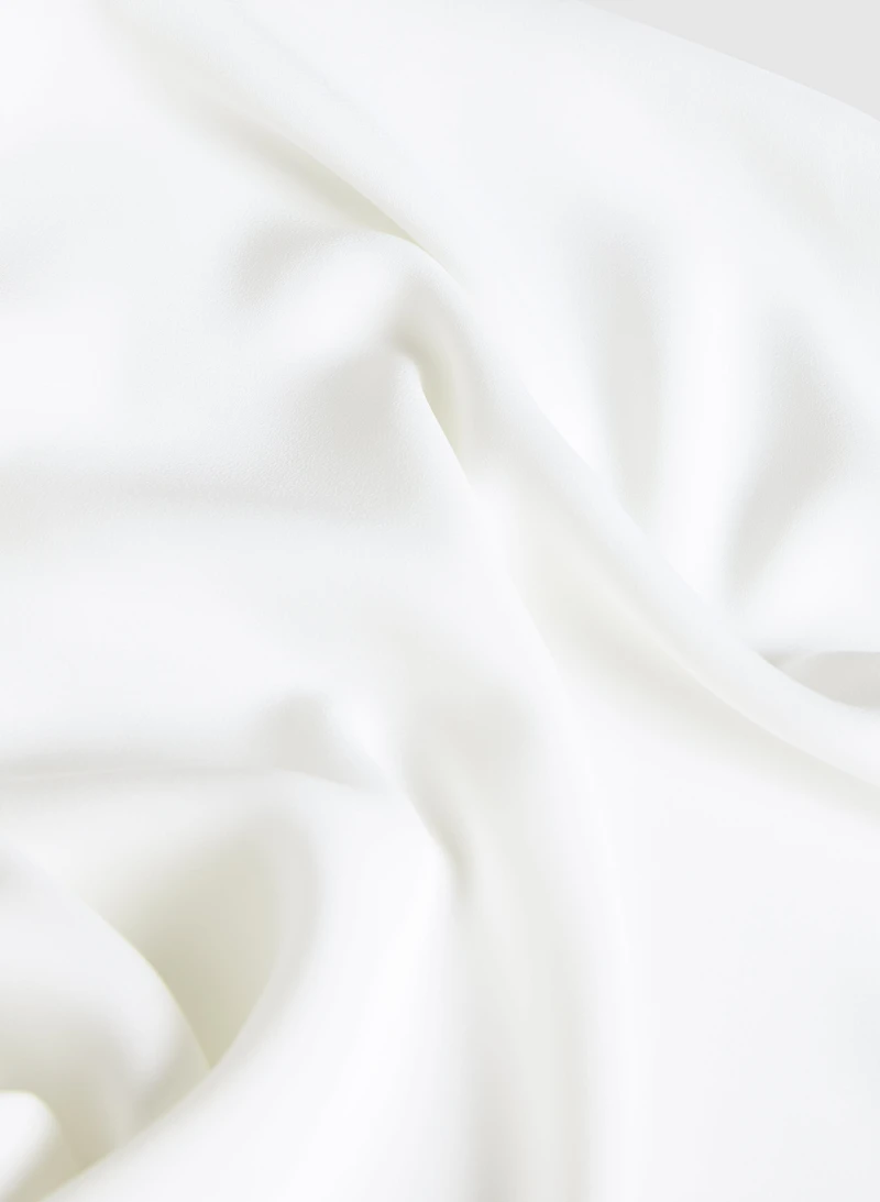Blouse en crêpe à encolure V