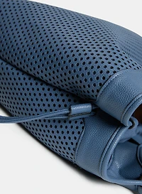 Perforated Drawstring Handbag